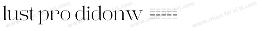 lust pro didonw字体转换